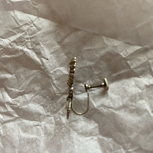 1950’s Vintage Beau Craft- Sterling Silver Seahorse Earrings
